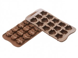 stampo cioccolatini silicone gufo silikomart
