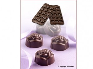 stampo cioccolatini silicone silikomart rose