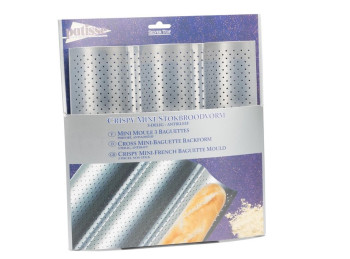 stampo metallo cuoci pane baguette micro forato