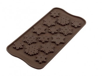 stampo in silicone per cioccolato forma di fiocchi di neve e ghiaccio