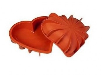 stampo tortiera silicone forma cuore