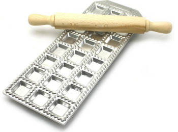 stampo placca alluminio 24 ravioli quadrati