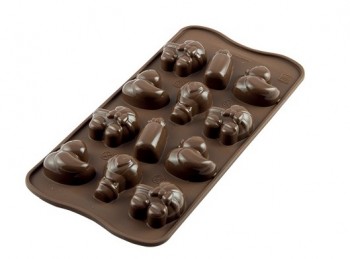 stampo forma cioccolatini soggetti bambino baby silikomart