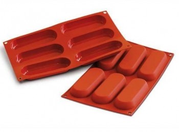 stampo placca silicone forma biscotti savoiardo silikomart