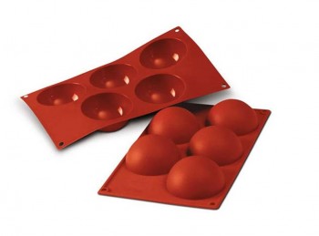 stampo placca silicone mezza sfera silikomart