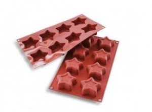 placca silicone stelline con incavo silikomart