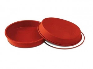 stampo forma tortiera rotonda liscia silicone silikomart