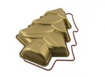 stampo tortiera forma in silicone albero natale silikomart
