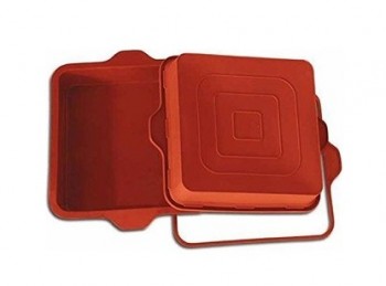 stampo forno silicone italiano torta quadrata