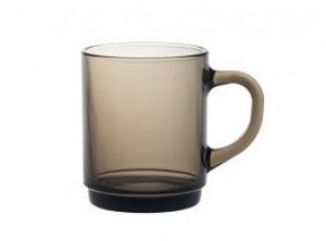 tazza thè mug vetro temperato marrone