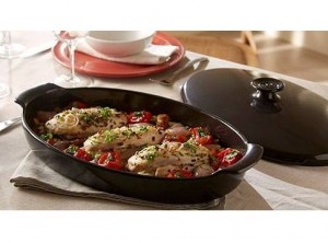 tegame ovale da forno in ceramica francese emile