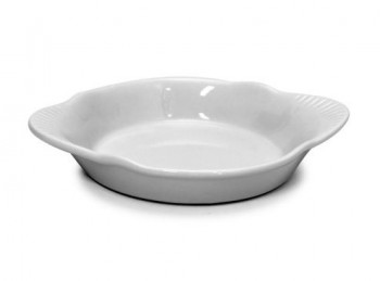 piatto pirofila porcellana bianca monoporzione