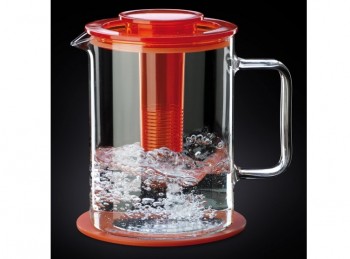 teiera infusiera vetro con filtro plastica