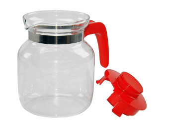bricco teiera in vetro pyrex