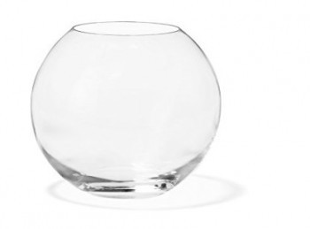 vaso fiori vetro centro tavola sfera 