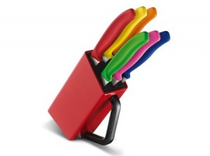 ceppo coltelli tavola bistecca victorinox color