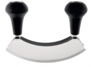 coltello mezzaluna doppia lama due westmark acciaio