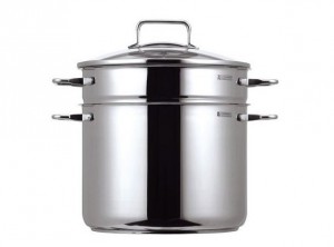 pentola con cestello cuoci pasta spaghetti inox wmf cm. 24